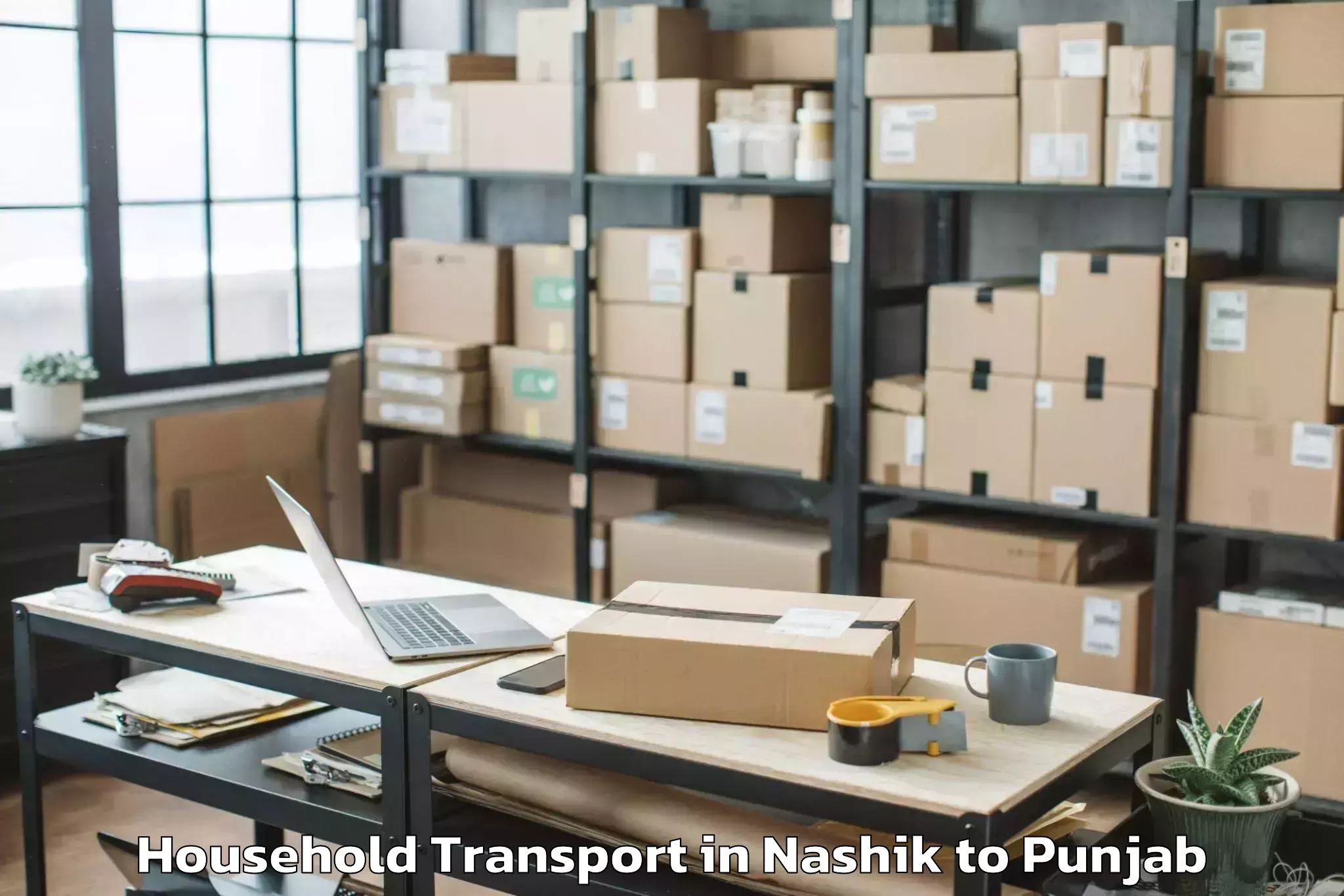 Hassle-Free Nashik to Abohar Household Transport